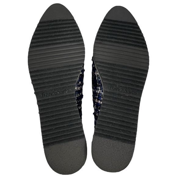 Franco Sarto Womens Fabrina Blue Tweed Chunky Almond Toe Loafers - Picture 12 of 14